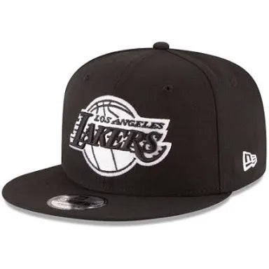 Los Angeles Lakers Black & White New Era 9Fifty Snapback