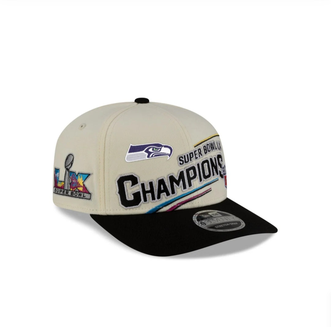 Seattle Seahawks Super Bowl LX Champions Locker Room Trophy Collection 9SEVENTY Adjustable Hat