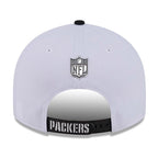 Green Bay Packers New Era White/Black 2026 NFL Draft Pre-Curved 9FIFTY Snapback