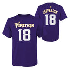 Minnesota Vikings Kids Justin Jefferson Shirt