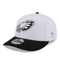 Philadelphia Eagles New Era White/Black 2026 NFL Draft Pre-Curved 9FIFTY Snapback