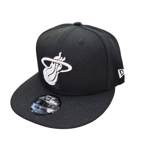 Miami Heat Black & White New Era 9Fifty Snapback