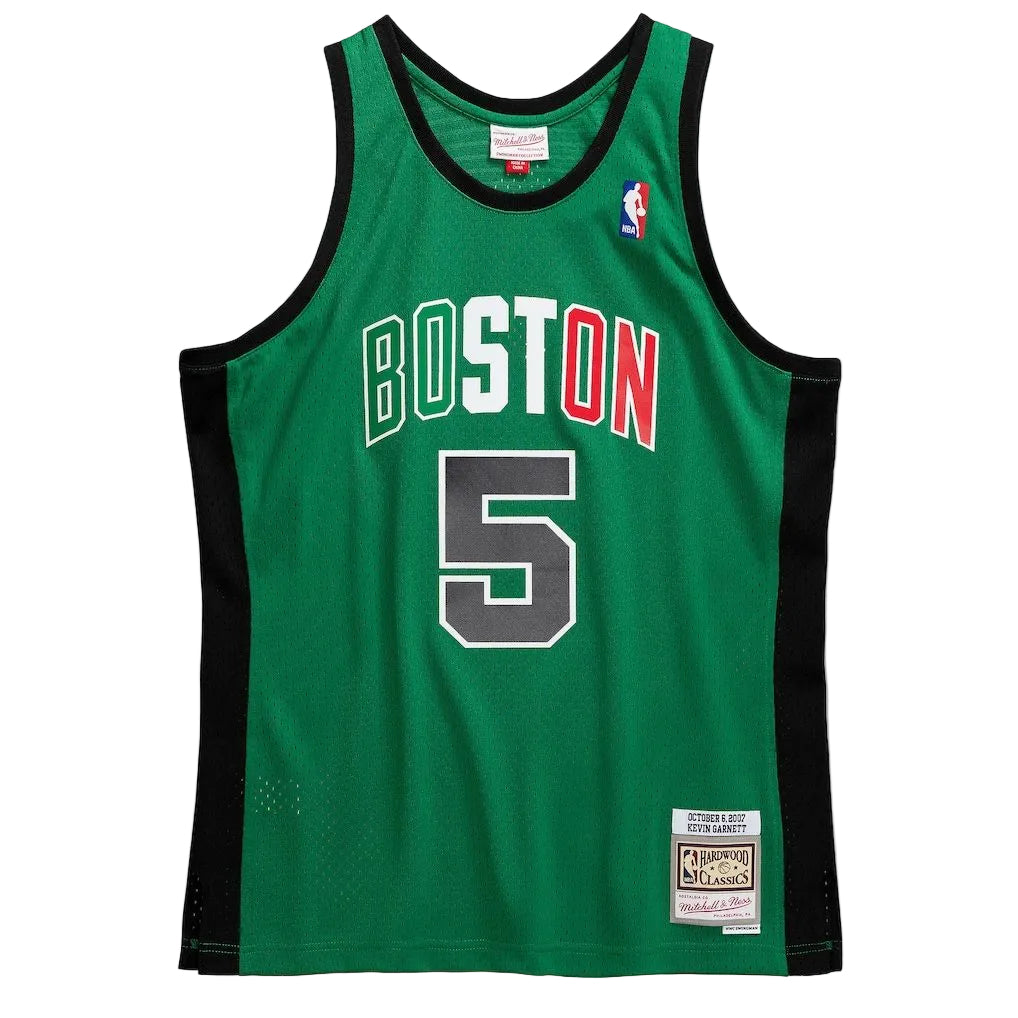 Boston Celtics Kevin Garnett Italy Mitchell & Ness swingman jersey
