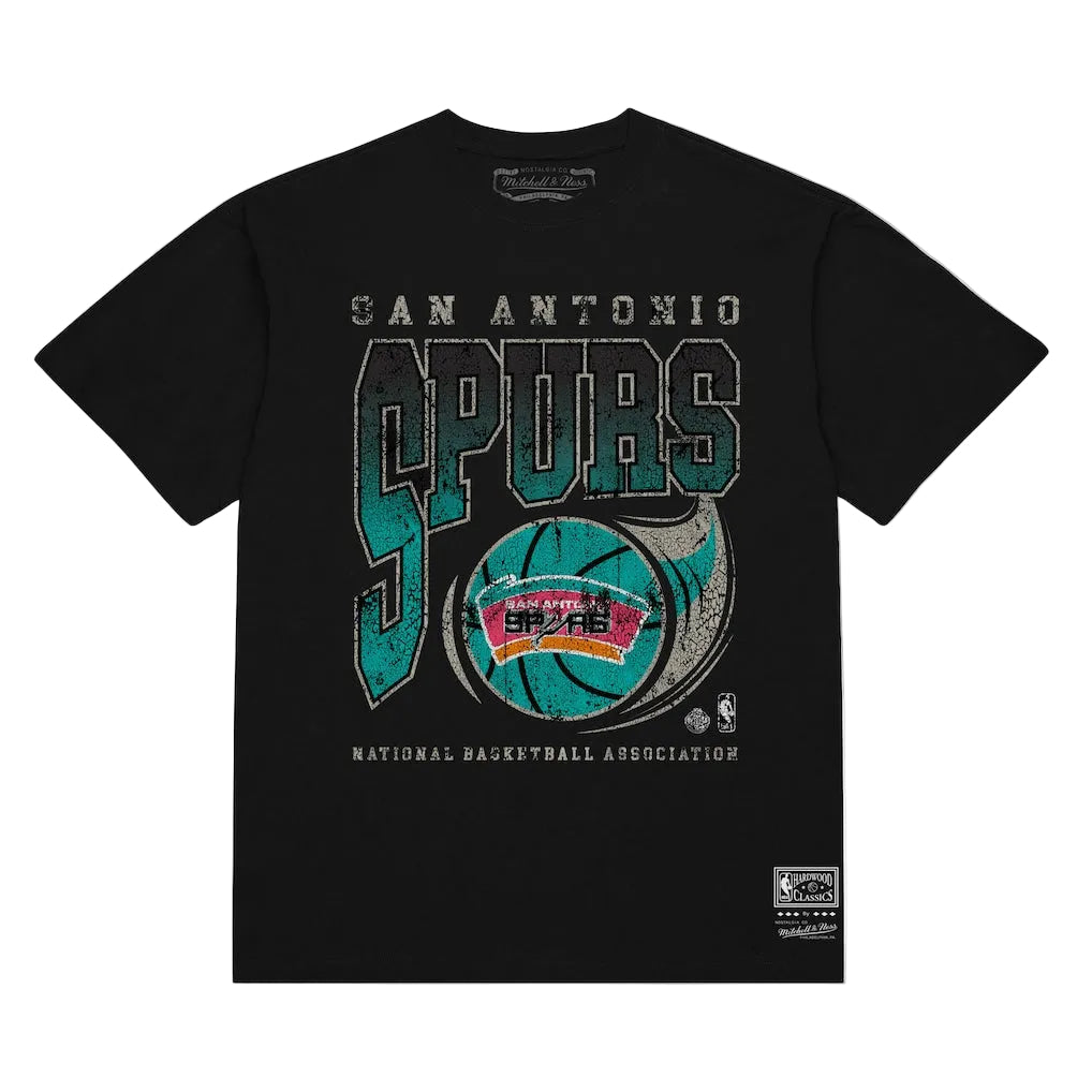 San Antonio Spurs Mitchell & Ness Hardwood Classic shirt- Black
