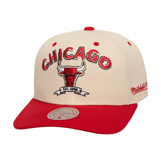 Chicago Bulls Mitchell & Ness Cream/Red 6x NBA Champions Soul Legacy Defined Snapback Hat