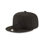 Atlanta Braves All Black 9Fifty New Era Snapback