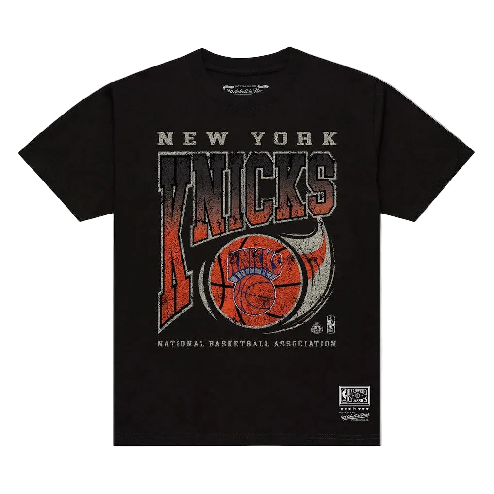 New York Knicks Mitchell & Ness Hardwood Classic shirt- Black