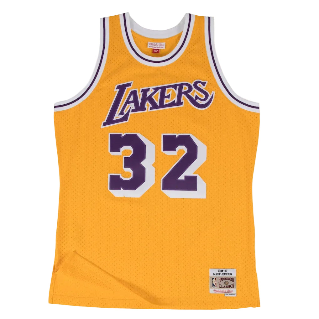 Los Angeles Lakers Magic Johnson Mitchell & Ness Swingman jersey - Gold