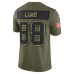 Dallas Cowboys Ceedee Lamb Nike Salute to Service 2025 limited jersey- olive
