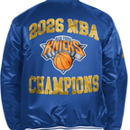 New York Knicks 2026 NBA Finals Championship Starter Satin Full-Snap Varsity Jacket