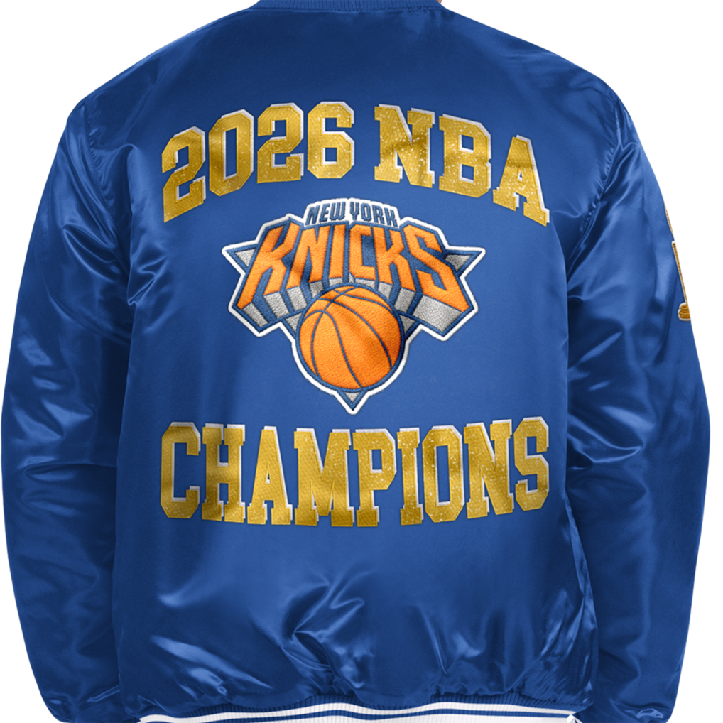 New York Knicks 2026 NBA Finals Championship Starter Satin Full-Snap Varsity Jacket