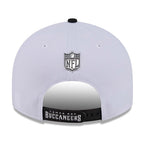 Tampa Bay Buccaneers New Era White/Black 2026 NFL Draft Pre-Curved 9FIFTY Snapback