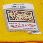 New Orleans Hornets Chris Paul 2005-06 Mitchell & Ness Swingman jersey Gold