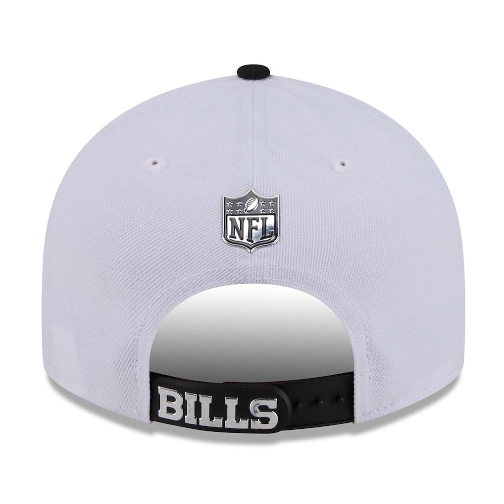 Buffalo Bills New Era White/Black 2026 NFL Draft Pre-Curved 9FIFTY Snapback