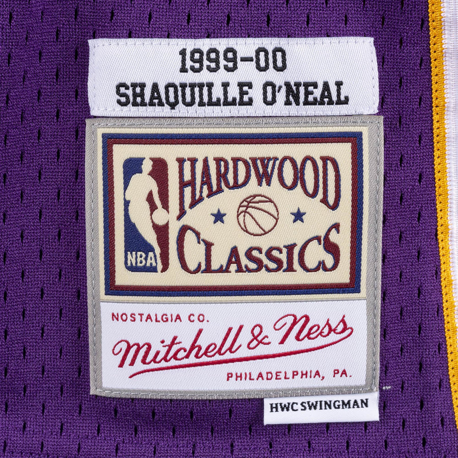 Los Angeles Lakers Shaquille O'Neal 1999-00 Mitchell & Ness Swingman jersey- Purple