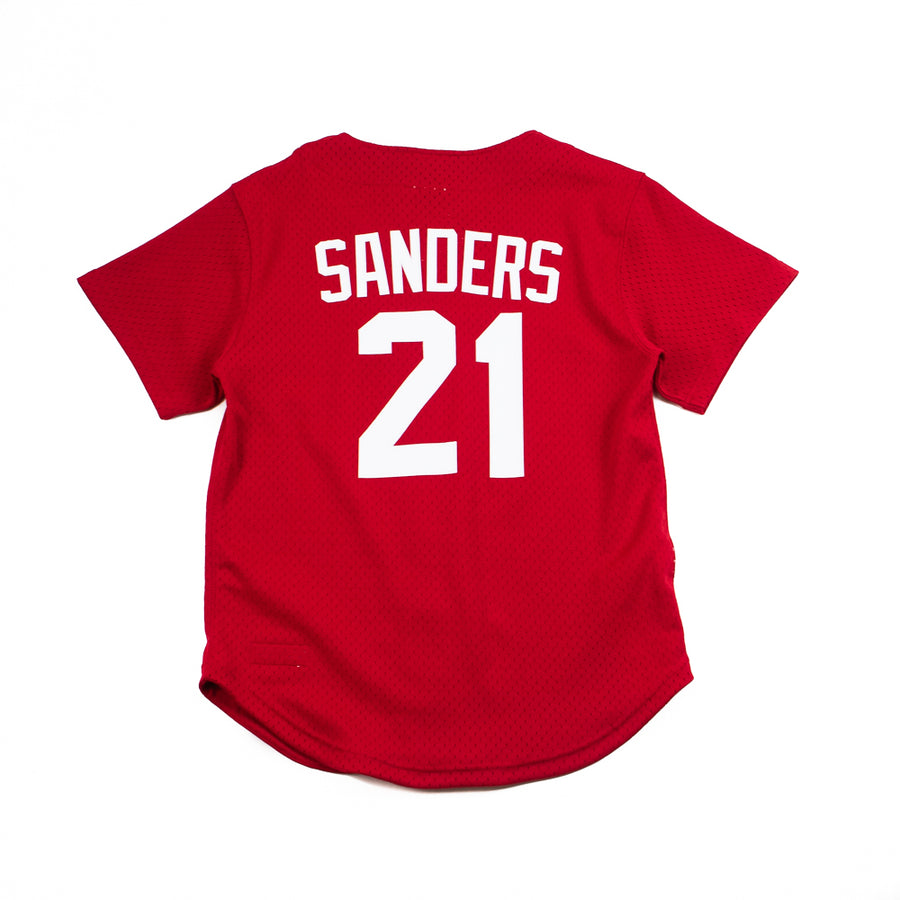 Cincinnati Reds Deion Sanders Mitchell & Ness authentic BP jersey