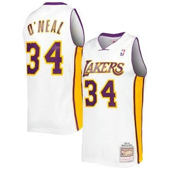 Los Angeles Lakers Shaquille O'Neal Mitchell & Ness Swingman jersey- white