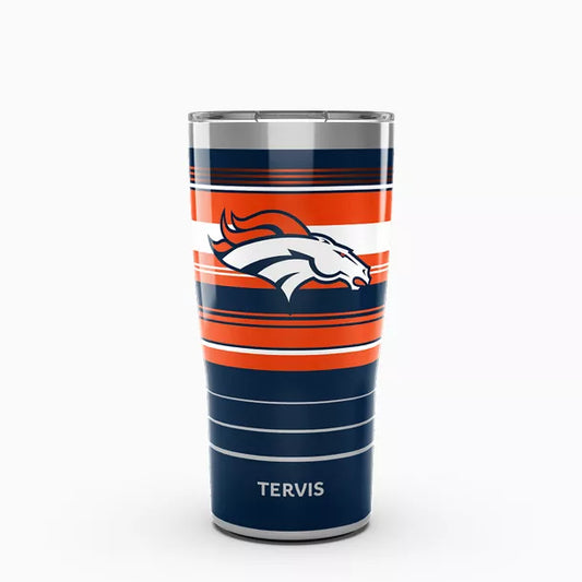 NFL® Denver Broncos - Hype Stripes Tervis Traveler - Stainless Steel Tumbler with Slider Lid