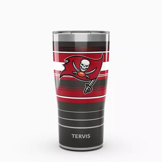 NFL® Tampa Bay Buccaneers - Hype Stripes Tervis Traveler - Stainless Steel Tumbler with Slider Lid