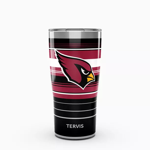 NFL® Arizona Cardinals - Hype Stripes Tervis Traveler - Stainless Steel Tumbler with Slider Lid