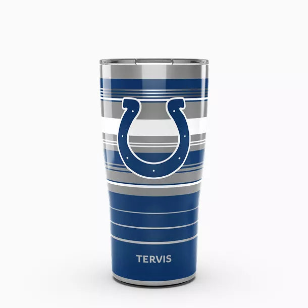 NFL® Indianapolis Colts - Hype Stripes Tervis Traveler - Stainless Steel Tumbler with Slider Lid