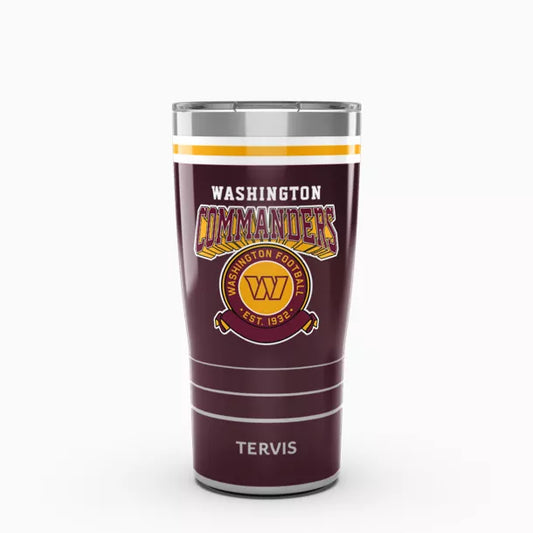 NFL® Washington Commanders - Vintage Tervis Traveler - Stainless Steel Tumbler with Slider Lid