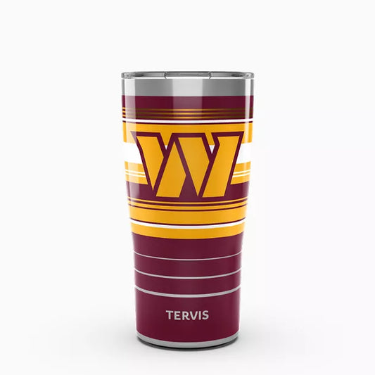 NFL® Washington Commanders - Hype Stripes Tervis Traveler - Stainless Steel Tumbler with Slider Lid