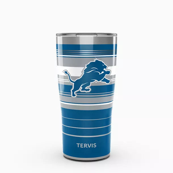 NFL® Detroit Lions - Hype Stripes Tervis Traveler - Stainless Steel Tumbler with Slider Lid