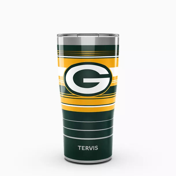 NFL® Green Bay Packers - Hype Stripes Tervis Traveler - Stainless Steel Tumbler with Slider Lid