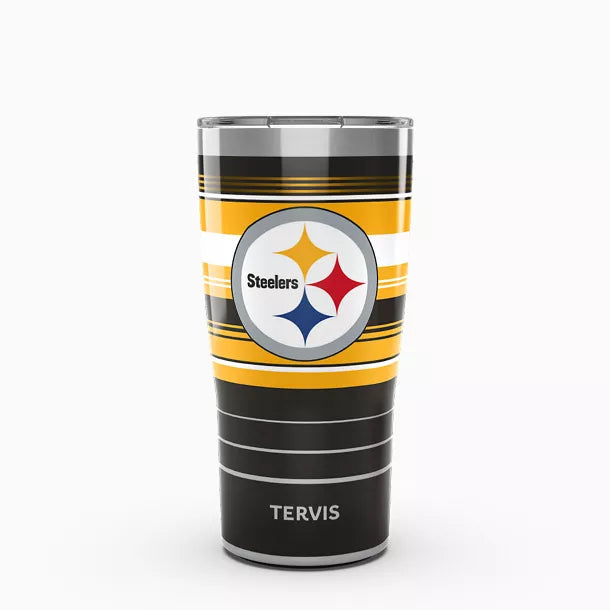 NFL® Pittsburgh Steelers - Hype Stripes Tervis Traveler - Stainless Steel Tumbler with Slider Lid