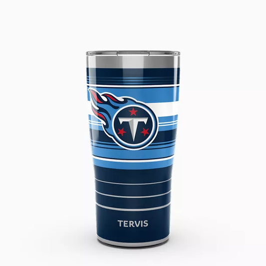 NFL® Tennessee Titans - Hype Stripes Tervis Traveler - Stainless Steel Tumbler with Slider Lid